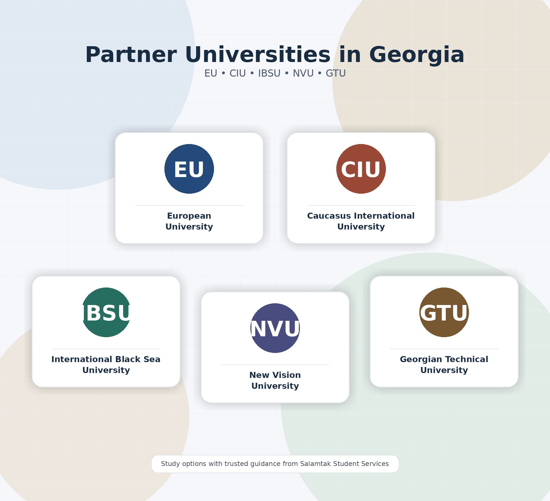Partner universities in Georgia